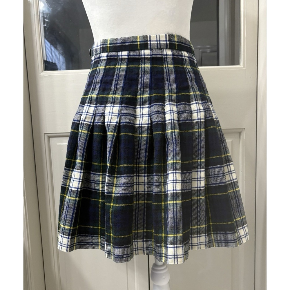 Archie Brown & Son Pure Wool Tartan Pleated Wrap Kilt Skirt Size 8 Britain - Picture 4 of 10